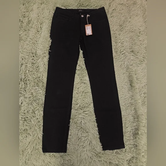 A.P.C Jean Moulant Noir Black Skinny Jeans  Size 28 NWT - Picture 4 of 13